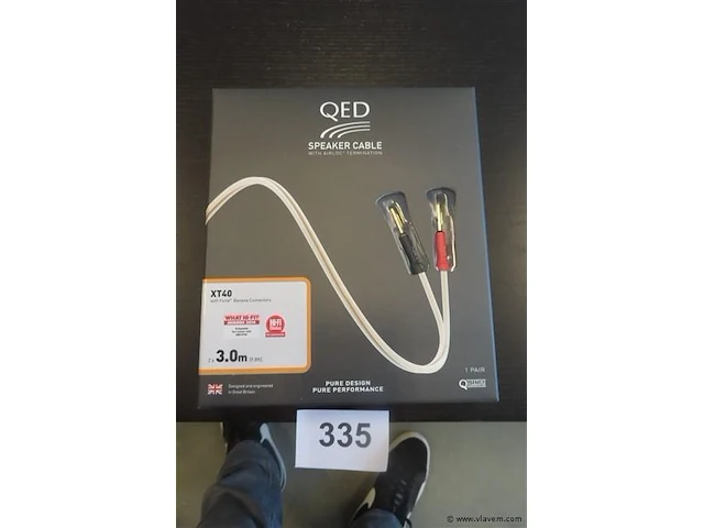 Qed speakerkabel xt40, 2x3m - afbeelding 1 van  3