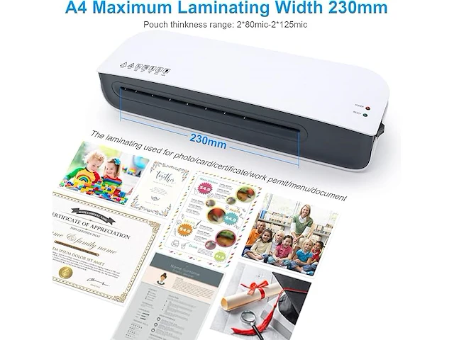 Qfun a4 laminator - afbeelding 6 van  6