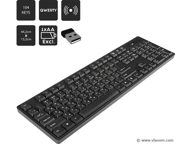 Qlink wireless querty keybord - afbeelding 1 van  1