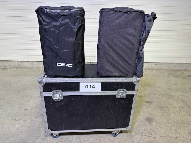 Qsc - k12.2 - luidspreker in case + raincover (2x) - afbeelding 3 van  3