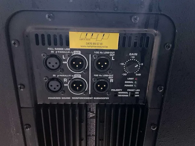 Qsc hpr151i active speaker - afbeelding 4 van  6