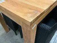 Quality collection interieurtafel teak 80 x 80 x h78cm p8 - afbeelding 3 van  3