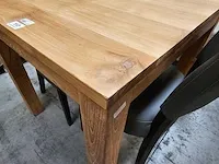 Quality collection interieurtafel teak 80 x 80 x h78cm p8 - afbeelding 3 van  4