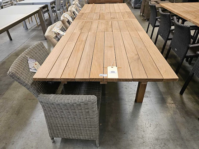 Quality collection tuintafel teak ten uitschuifbaar 300cm - afbeelding 1 van  3