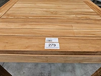 Quality teak tuintafel francoise horeca 70 x 80cm - afbeelding 4 van  4