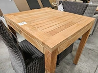 Quality teak tuintafel francoise horeca 70 x 80cm - afbeelding 2 van  3