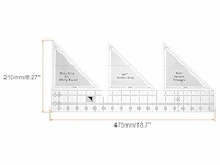 Quarkzman liniaal voor naaien - afbeelding 2 van  3