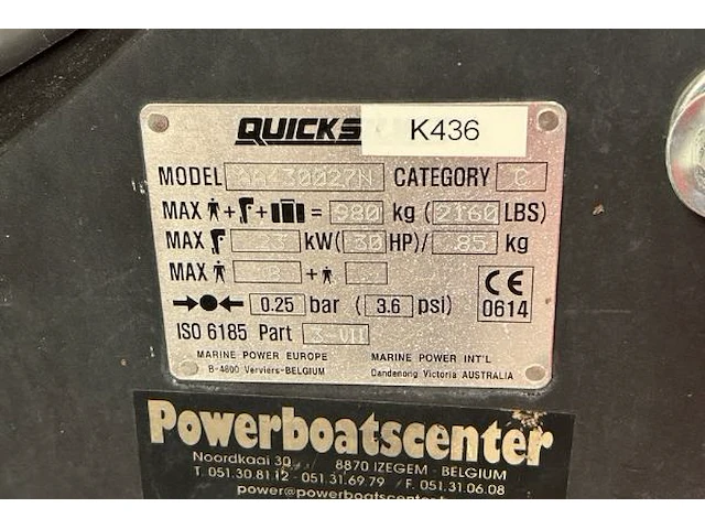 Quicksilver reddingsboot en trailer - afbeelding 6 van  12