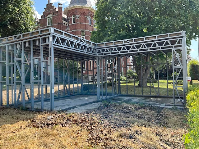 Quicksteel - staalframe bijgebouw + schuifraam & deur - afbeelding 1 van  40