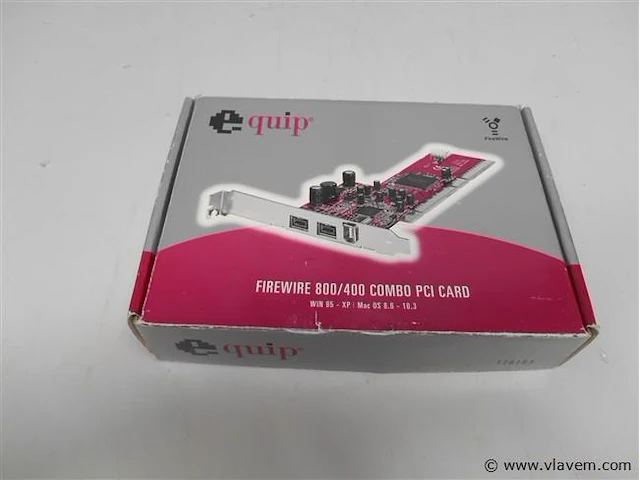 Quip firewire 800/400 combo pci card - afbeelding 1 van  2