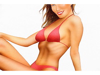 R. de beeld - meisje in rode bikini - olie op canvasboard - afbeelding 5 van  8