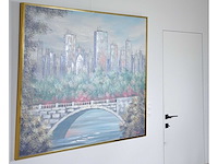 R. elliot - skyline - olie op doek - 119x149 cm - afbeelding 4 van  13