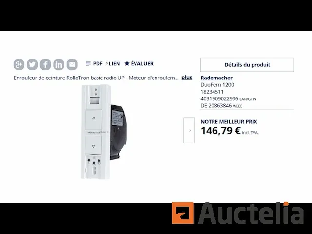 Rademacher base duofern 1200 riem wikkelen motor - afbeelding 1 van  1