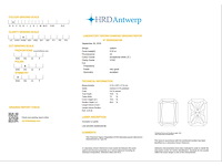 Radiant diamant 0.52ct – e/vvs2 – hrd - afbeelding 4 van  4