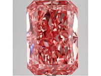 Radiant diamant 1.07ct – fancy vivid pink/vvs2 – igi - afbeelding 1 van  3