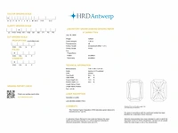 Radiant diamond 1.02 ct d/vvs2 (hrd certified) - afbeelding 4 van  4