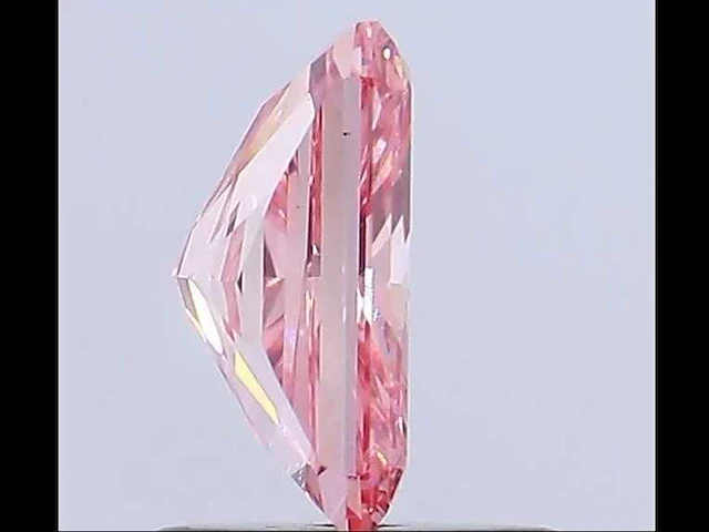 Radiant diamond 1.02 ct fancy pink vs1 (igi certified) - afbeelding 3 van  5