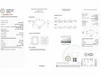 Radiant diamond 1.02 ct fancy pink vs1 (igi certified) - afbeelding 5 van  5