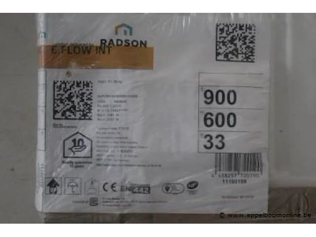 Radiator radson, 900x600x33 - afbeelding 2 van  2