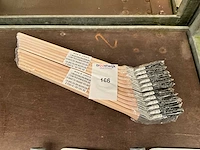 Radiator verfborstels voor schilders. (12x) - afbeelding 1 van  1