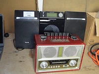 Radio cd speler philips mcm277/12, radio kemai md-1802bt - afbeelding 1 van  6