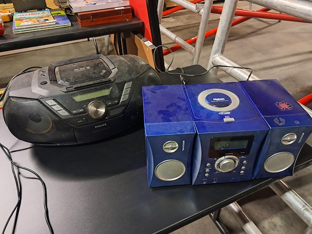 Radio cd speler philips radio cd speler 2 x - afbeelding 2 van  2