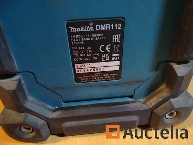 Radio makita dmr112 ip64 bluetooth dab+ - afbeelding 6 van  10