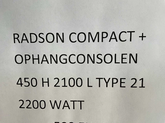 Radson compact+ radiator - afbeelding 6 van  6