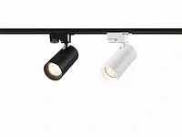 Railspot gu10 armatuur cilinder zand wit met ring draaibaar - afbeelding 3 van  5