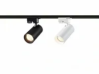Railspot gu10 armatuur cilinder zand zwart met ring draaibaar - afbeelding 3 van  5