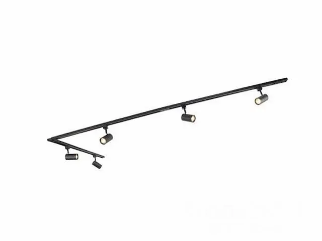 Railspot gu10 armatuur cilinder zand zwart met ring draaibaar - afbeelding 5 van  5