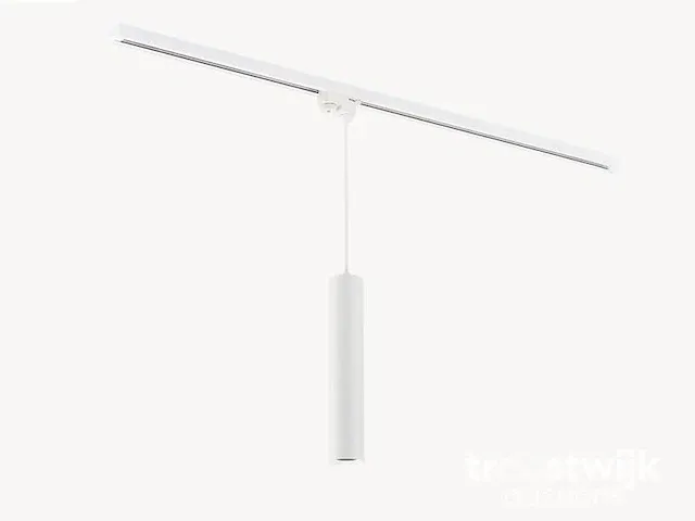 Railspot gu10 decoratief hanglamp cilinder 24cm zand wit - afbeelding 1 van  4