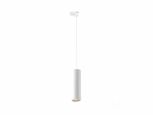 Railspot gu10 decoratief hanglamp cilinder 24cm zand wit - afbeelding 3 van  4
