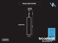 Railspot gu10 decoratief hanglamp cilinder 24cm zand wit - afbeelding 4 van  4