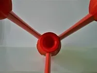 Raket kuifje - 100cm - pvc - afbeelding 11 van  13