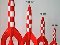 Raket kuifje - 100cm - pvc - afbeelding 13 van  13