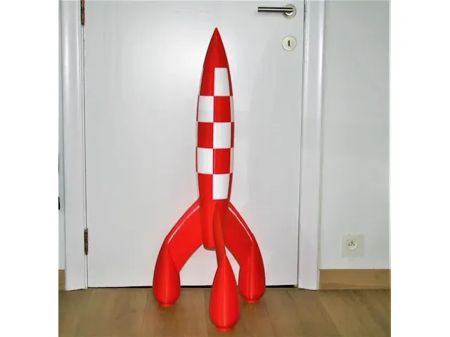 Raket kuifje - 100cm - pvc - afbeelding 1 van  13