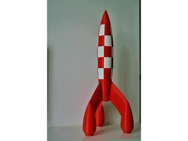 Raket kuifje - 100cm - pvc - afbeelding 4 van  13