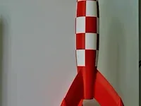 Raket kuifje - 100cm - pvc - afbeelding 4 van  13