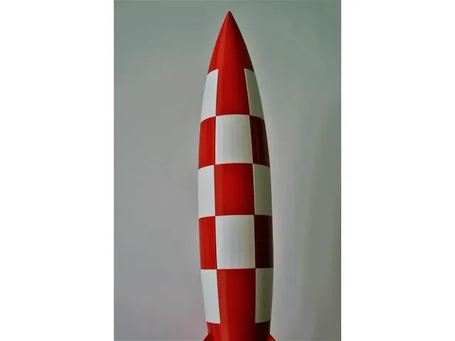 Raket kuifje - 100cm - pvc - afbeelding 7 van  13