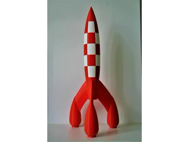 Raket kuifje - 100cm - pvc - afbeelding 8 van  13