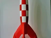Raket kuifje - 100cm - pvc - afbeelding 8 van  13