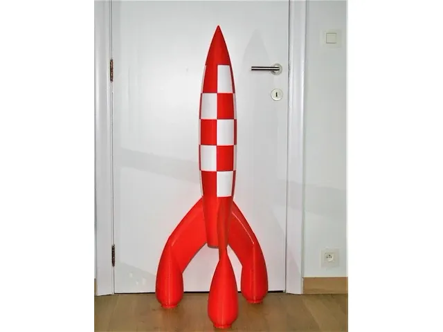 Raket kuifje - 125cm - pvc - afbeelding 2 van  9
