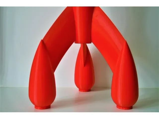 Raket kuifje - 125cm - pvc - afbeelding 3 van  9
