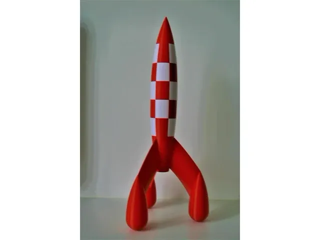 Raket kuifje - 54cm + stoom - pvc - afbeelding 9 van  12