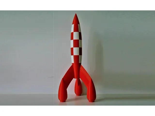 Raket kuifje - 75cm - pvc - afbeelding 1 van  11