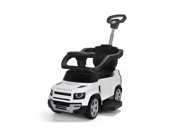 Range rover defender 2-in-1 loopauto voor kinderen - wit - afbeelding 1 van  3
