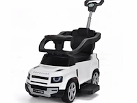 Range rover defender 2-in-1 loopauto voor kinderen - wit - afbeelding 1 van  3