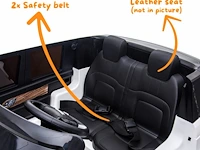 Range rover vogue elektrische kinderauto 12v - 2-zits - 1 tot 6 jaar - rubberen banden - wit (nieuw) - afbeelding 5 van  8