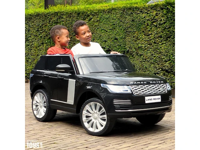 Range rover vogue elektrische kinderauto 12v - 2-zits - 1 tot 6 jaar - rubberen banden - wit (nieuw) - afbeelding 6 van  8
